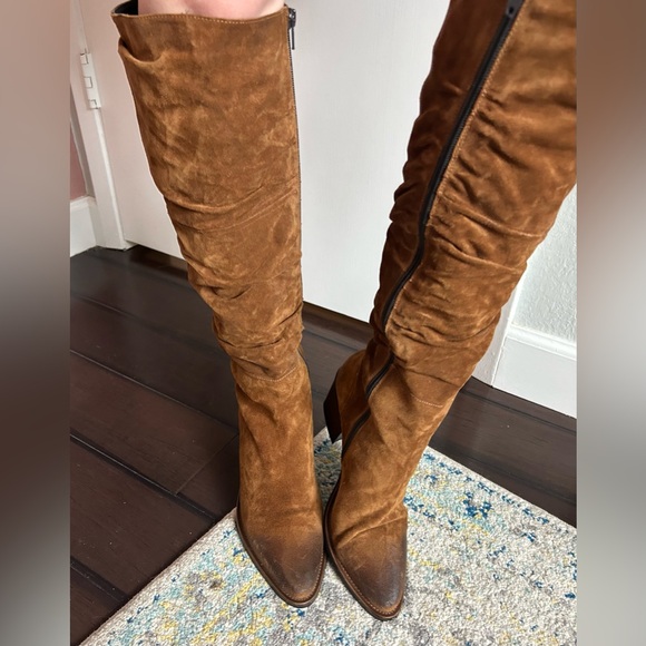 Donna Carolina Italian tall boots size 39 , real suede - Picture 4 of 13